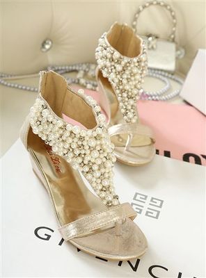 2015夏季新款波西米亞風坡跟女涼鞋 歐美熱銷的清涼之選